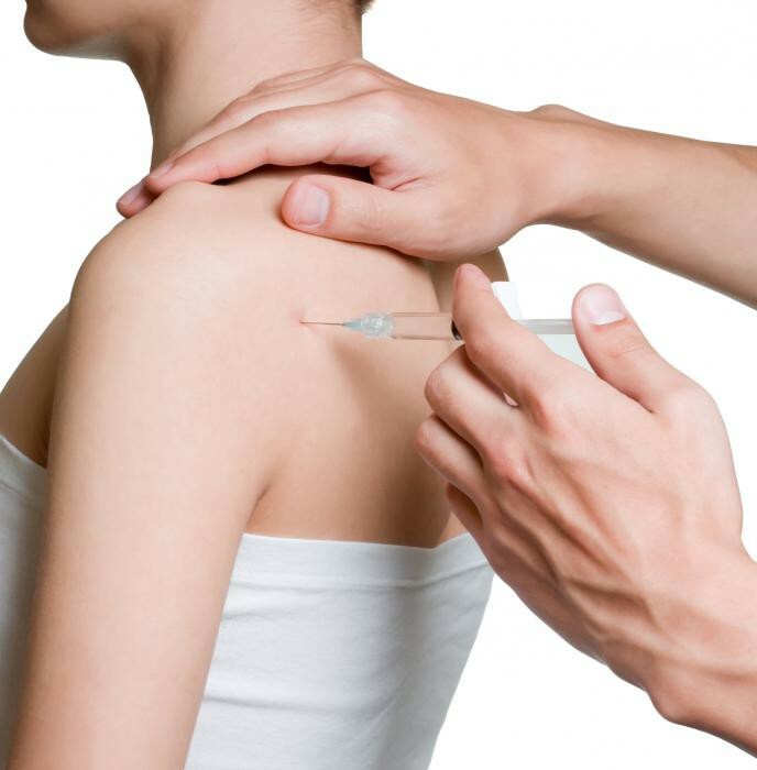 Artrosis de los síntomas de la articulación del hombro y tratamiento de la inyección