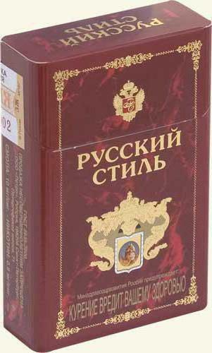 cigaretták orosz stílusú véleménye