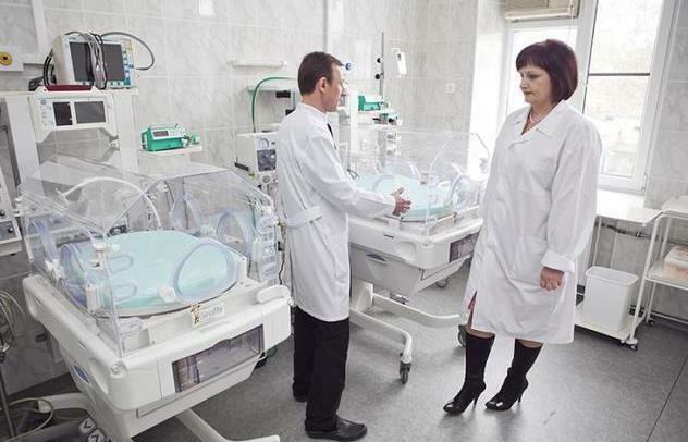 قسم الإنعاش من مستشفى الولادة № 4 في كراسنودار