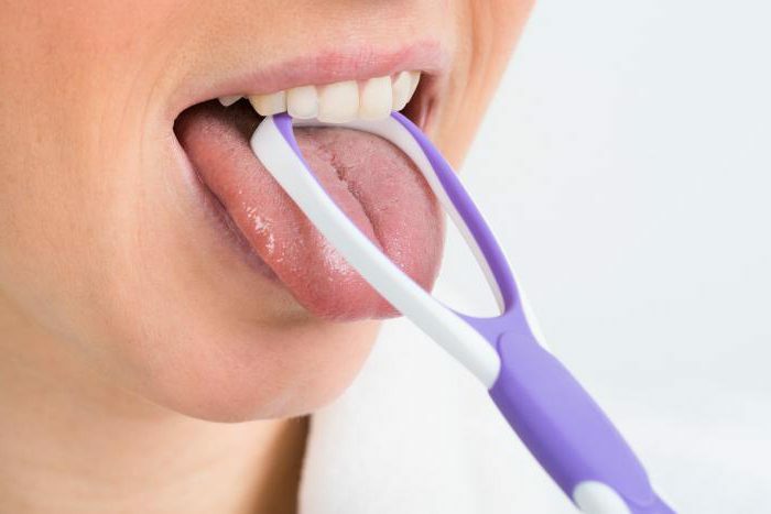 cleaning of the tongue