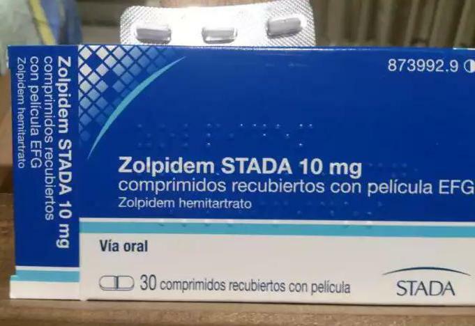 instruction on the use of zolpidem