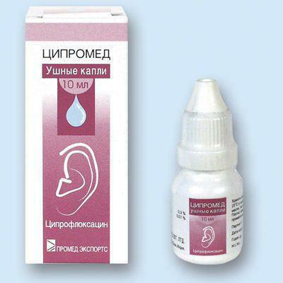 Ear drops with antibiotic Zipromed