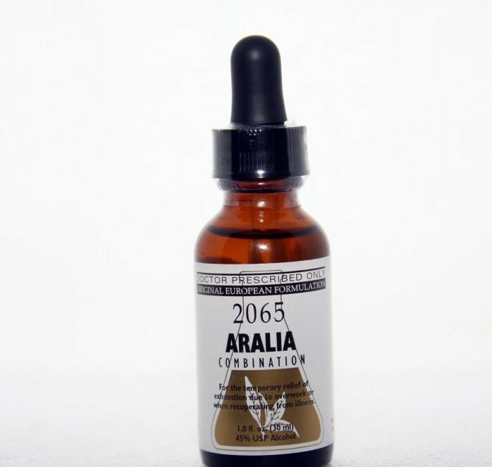 Tincture of aralia instructions for use price