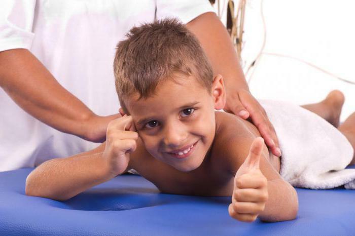 Drainage massage for children under 1 year with cough