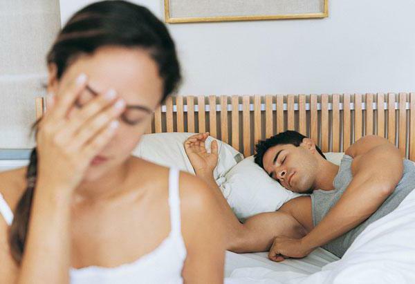 sleep problems man groans whine in a dream