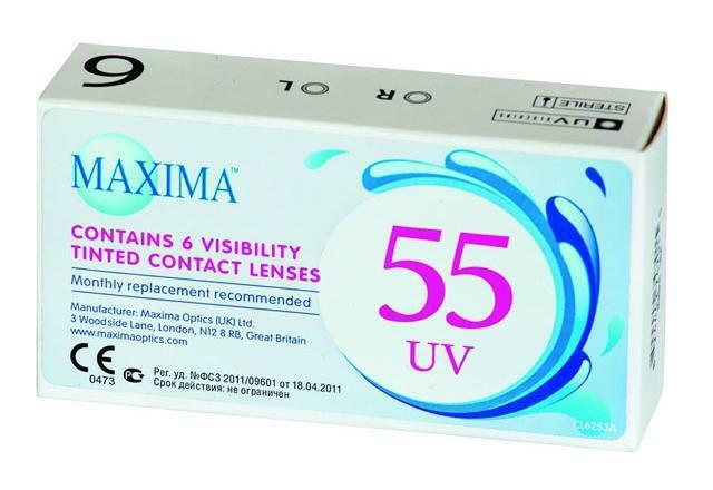 kontaktlinser maxima 55 uv