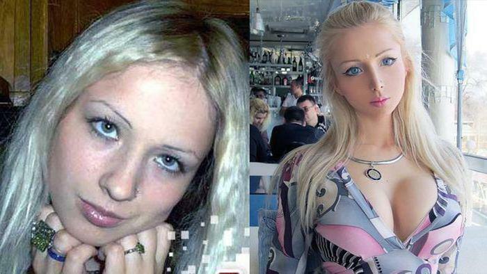 Valeria Lukyanova before and after