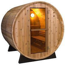 mini sauna cedar barrel