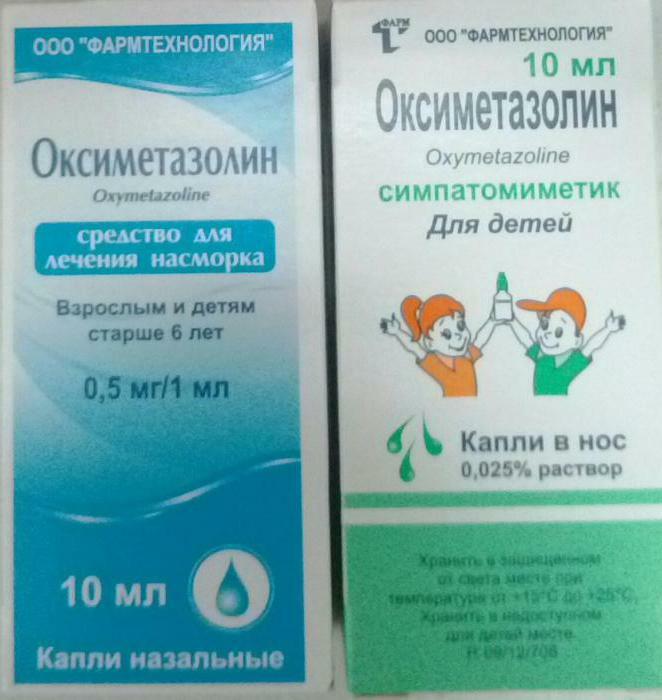 oxymetazolin hydrochloridové analógy