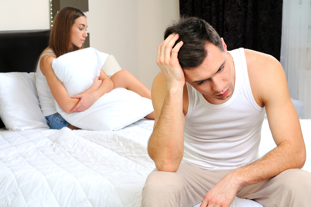because of a short frenum, erectile dysfunction may occur