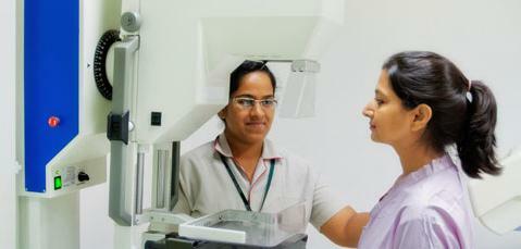 mammography or breast ultrasound