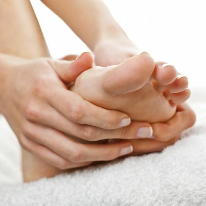 salt deposition in the foot, treatment