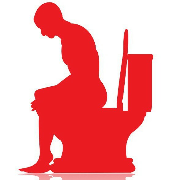 wie richtig auf der Toilette sitzen