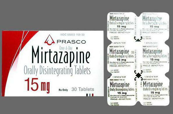 mirtazapine preparations