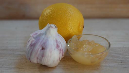 cleaning vessels of garlic lemon honey