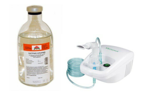 inhalation with ambroben and saline solution to adults dosage