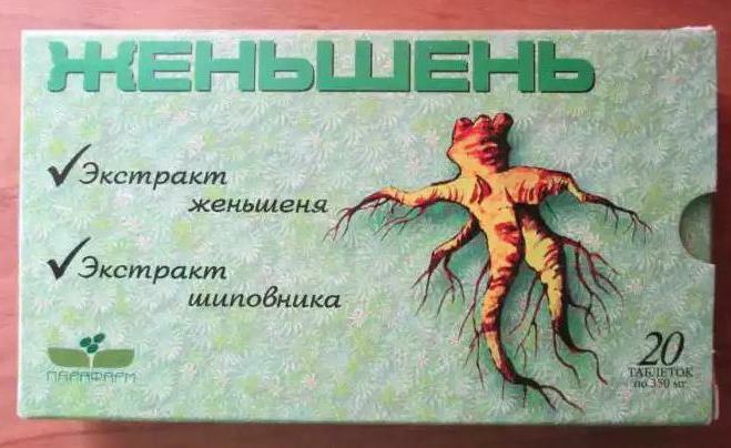 ginseng in tablets