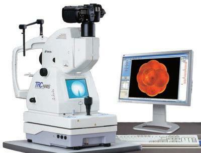 provést optickou koherentní tomografii