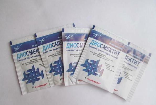 use of the preparation diosmectite