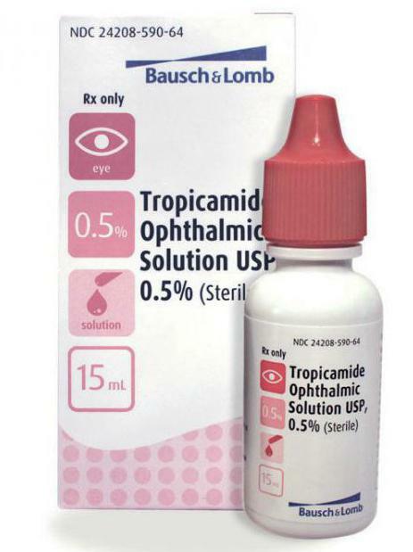 drops of tropicamide