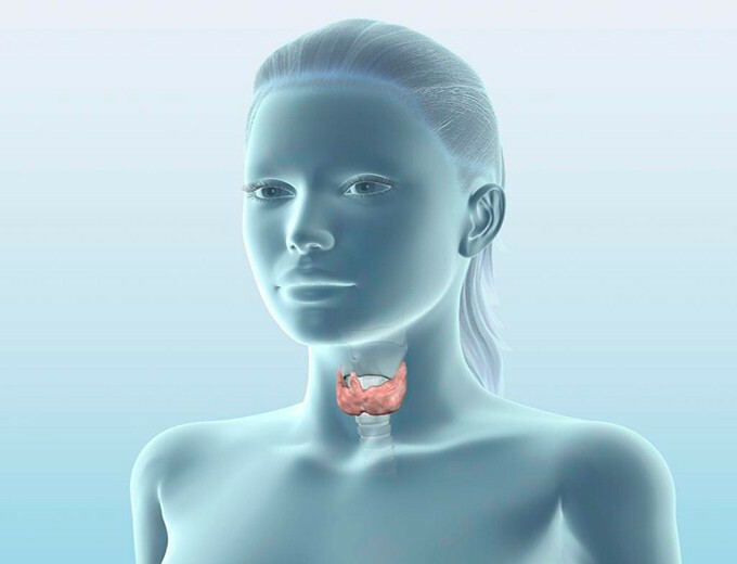 psychosomatic node in the thyroid gland