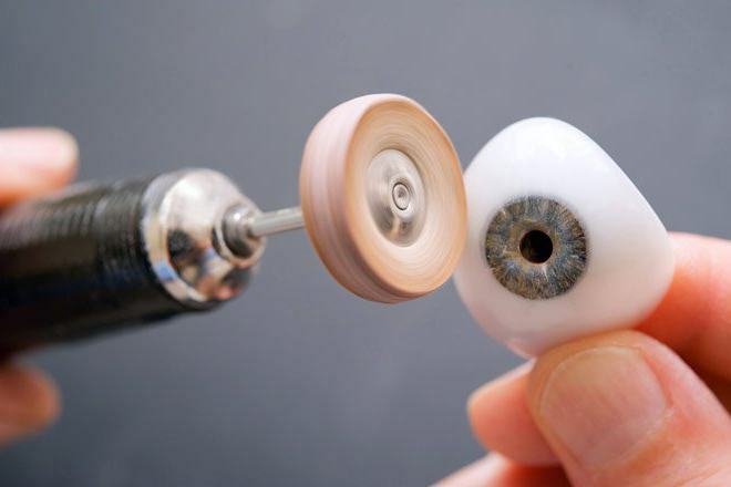 Manufacture of eye prostheses