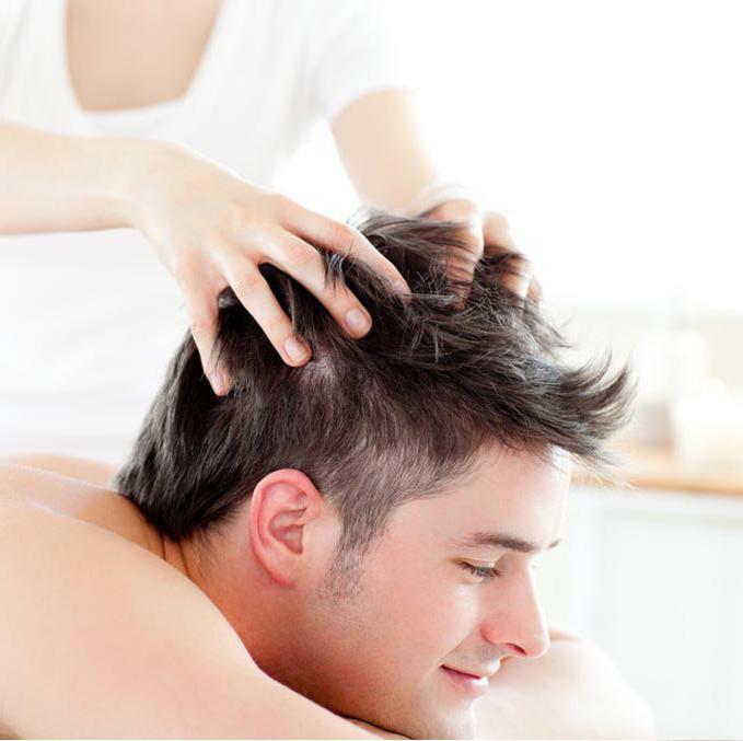 hairy scalp massage